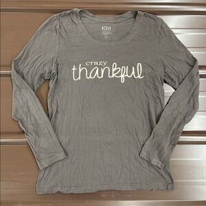 Crazy Thankful super soft long sleeve tee 1X